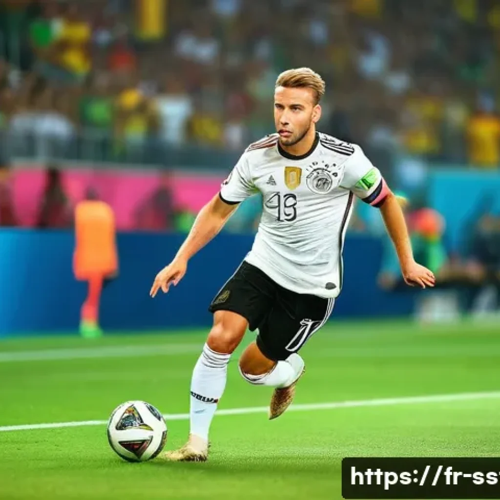 미로슬라프 클로제의 월드컵 득점왕 - A dynamic soccer scene featuring a professional male footballer wearing the German national team uni...