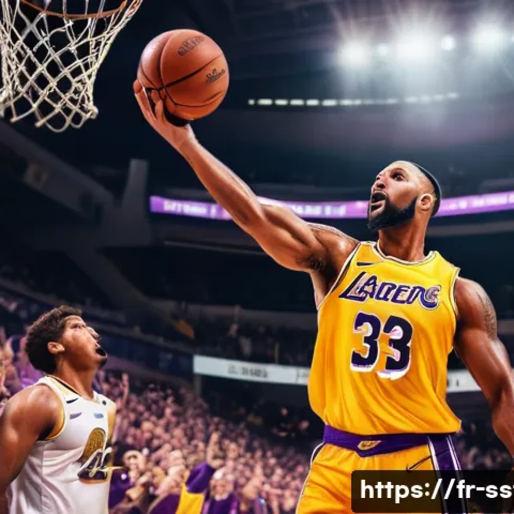 코비 브라이언트 마지막 경기 리뷰 - An intense basketball game scene capturing a veteran male player in his late 30s, wearing a classic ...
